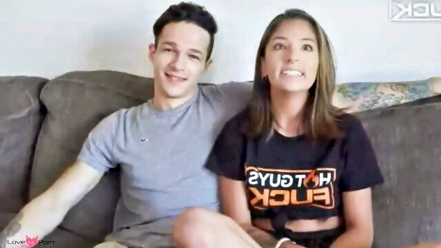 big dick, big tits, blowjob - jayden’s big dick in action in bdsm scene with small boobed amateur