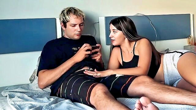 amateur homemade, 18 year old amateur, best friends - step siblings engaged in sexual relations while he was on the phone and he is a novice