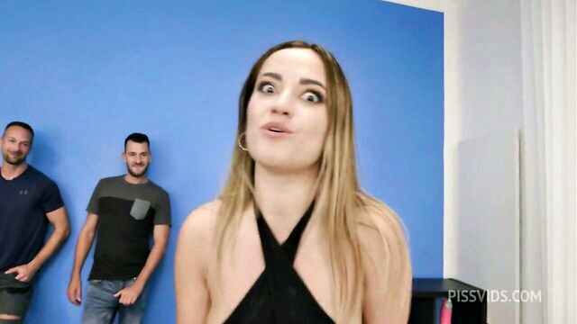 marta villalobos, pissing, on girl - marta villalobos enjoys double penetration and other wet and wild adventures