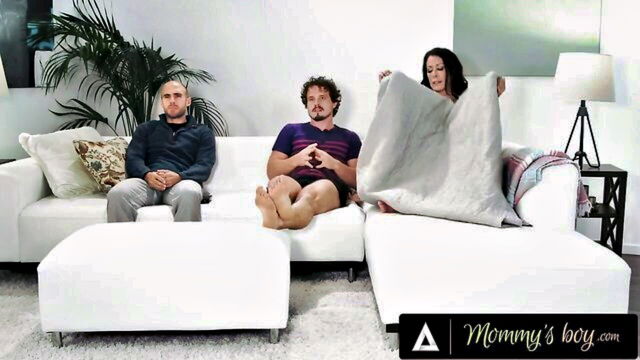 reagan foxx, movie night, next to - reagan gets a hand job from her step son while her father is out