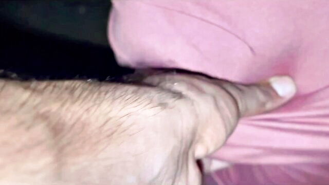 hairy pussy, in her, indian girl - a hairy indian woman is vigorously fucked in the forest at night