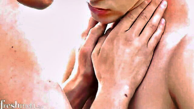 gay sex, jerking, sensual - hot scene with close ups of intense anal scene with cumming