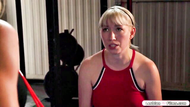berna - big boobed fitness trainer gives blow job to_middle aged woman in charge