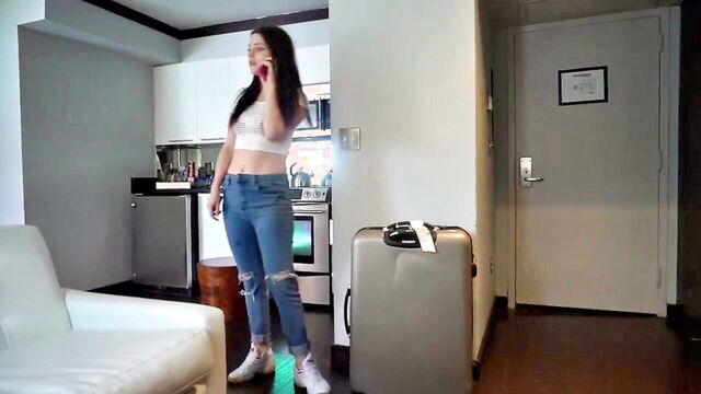 cowgirl, black, doggystyle - a black beauty gets a hardcore sexual experience from a white man who enters the wrong room