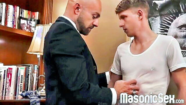 dilf, throbbing cock, big cock - it’s the classical dilf master snow fucking his apprentice with a big cock
