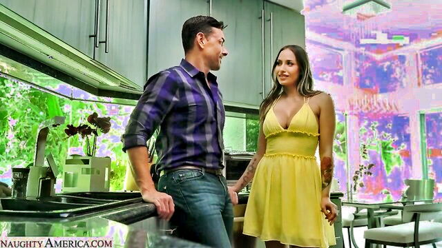 desiree, dulce, bigtits - beautiful wife desiree dulce seduces her husband’s handyman while her husband watches