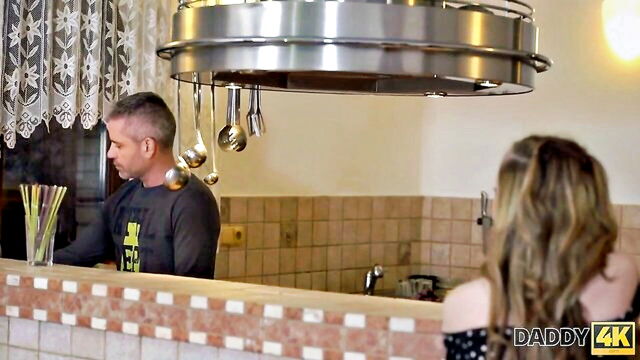 Empera - petite skinny teen masturbates while being fucked by her daddy in a country house Daddy 4K