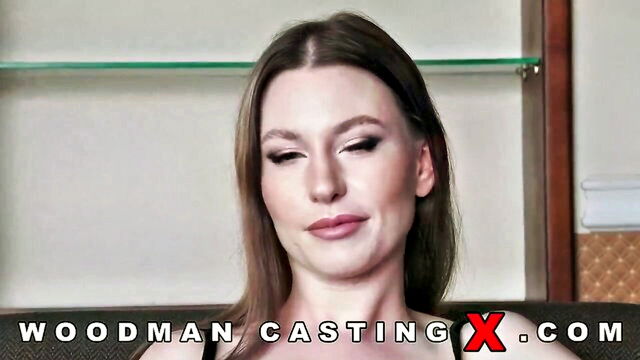 bigtits, brunette, lauren - lauren black woodman is a beautiful and busty brunette milf who performs hot scenes on the casting couch