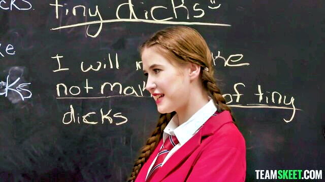 Gracie Gates, Athena Heart - athena and gracie gates get naughty with a stiff shaft in detention