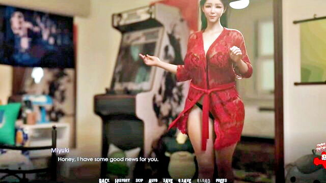 video game, sexy milf, milf teacher - hot milf teacher and her student’s sexy lesbian video game session