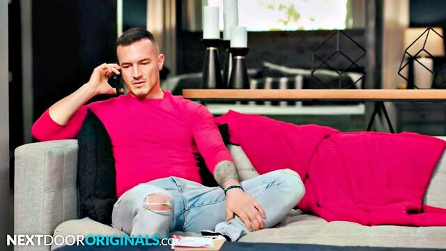 bareback, gay raw fuck, nextdoorstudios - hot stud gets bareback doggystyle