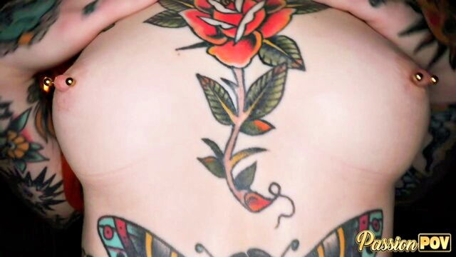 pov, in co, passion - tattooed babes get fucked