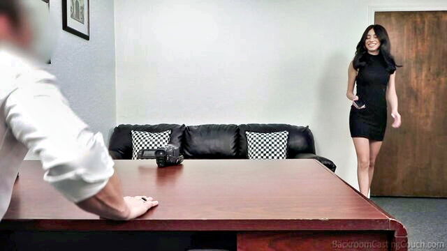 brunette, anal cam, casting anal - camila backroom anal