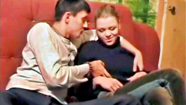 young teen, perky tits, teen couple - teen couple makes love