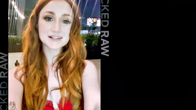 blowjob, red head, all sex - scarlet skies threesome