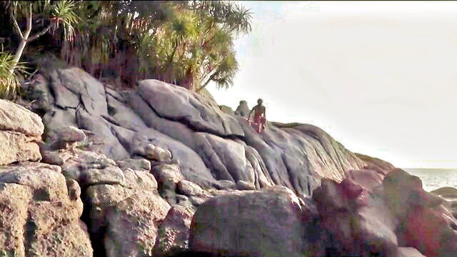 on the, public beach, couple - beach sex video
