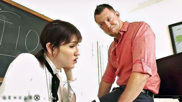 blowjob, anal, brunette - lena moon ass fuck