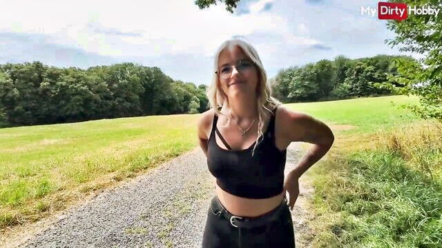 amateur, mydirtyhobby, german - german outdoor sex