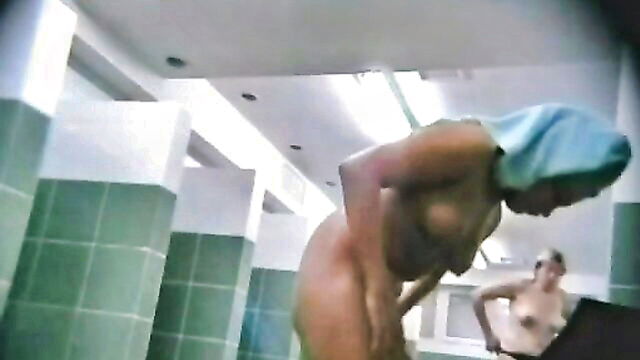 hidden cam, in the shower, hidden camera - shower scene with hot babes