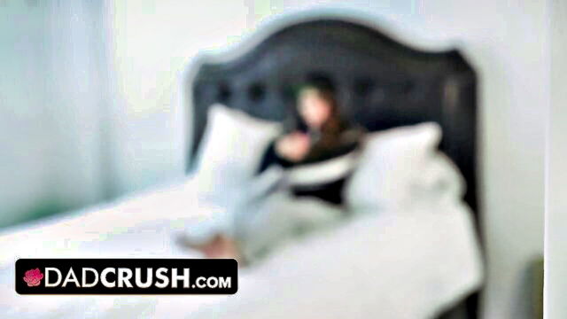 dad, gorgeous babe, dad crush - stepdad makes her tired