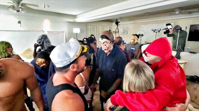 sadie andrews, tatiana lopez, riley jacobs - halloween orgy with big tits