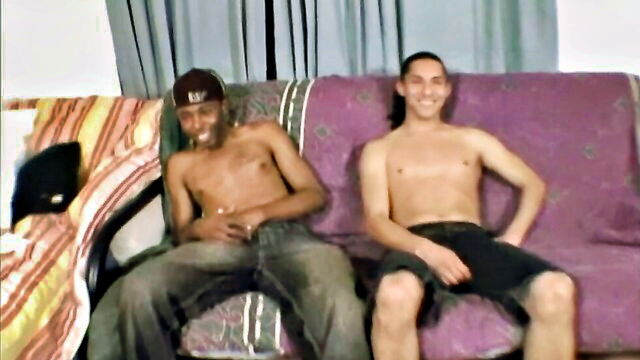 interracial, gay black, blacksonboys - white guy takes black cock