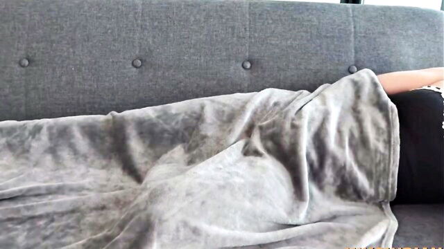 my step sister, step sister, step sis - step sister seduces on couch