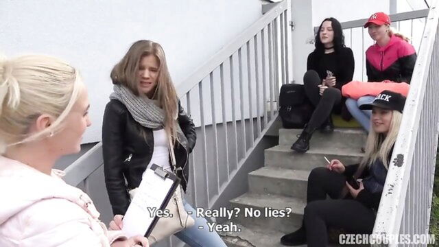 brunette, amateur, blonde - czech teen group sex