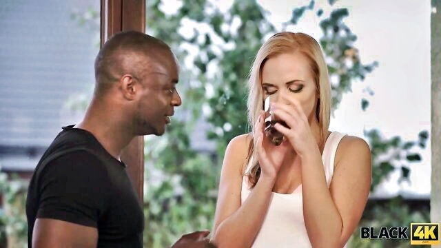 home, ebony, black - big black cock in home