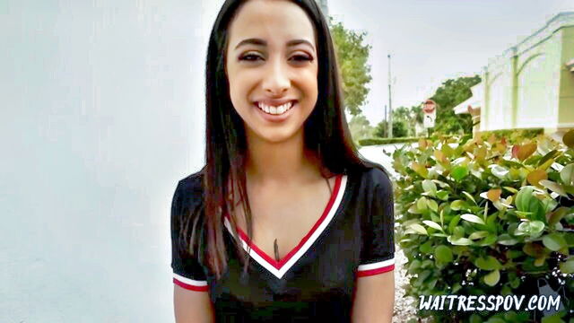 kiarra kai, curvy latina, latina slut - kiarra kai waitress pov