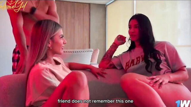 step bro, step brother, wild threesome - threesome with best friend and step brother