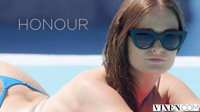 honour may, tattooed redhead, vixen - honour may threesome