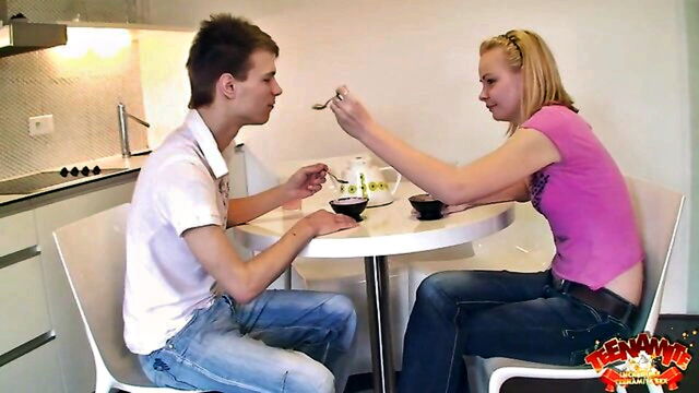 blonde, hardcore, cumshot - alisa and eugen porn