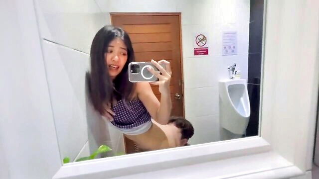 blowjob, pov, public - petite step sister blowjob