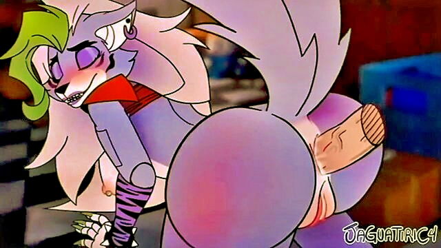 sex, creampie, blowjob - a compilation of roxanne wolfs fnaf security breach animations and videos featuring furry sex