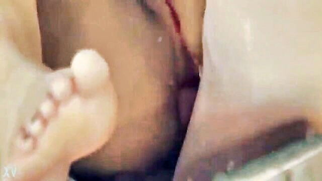 anal, creampie, cum - girl squirts while getting a handjob and anal fingering