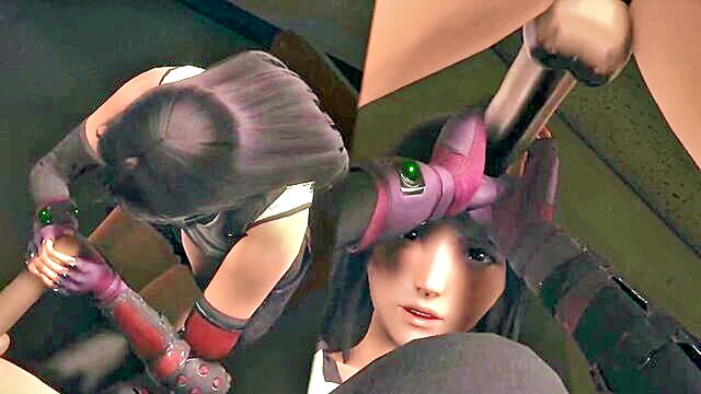 Tifa Lockhart - tifa lockharts huge breasts lead to an outstanding blowjob and a massive cumshot in this 3d sfm animation Joas22222
