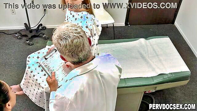 Jay Crew, Liv Revamped - seductive patient samantha reigns gets turned on during physical examination by doctor jay crew and his assistant liv revamped ROUS