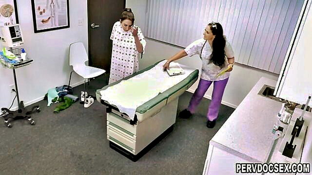 Sheena Ryder, Will Pounder - sheena ryder and tristan summer give doctor will pounder a blowjob in the clinic