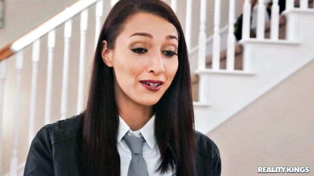 bella rolland, in stockings, sneaky sex - bella rolland fingering