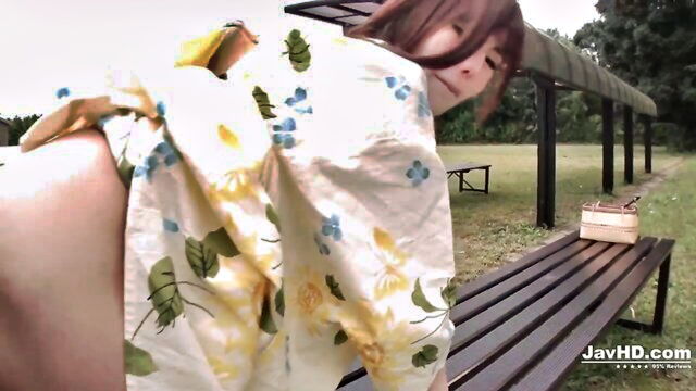 cock out, sucking cock, sucking cock outdoors - yua ariga sucking cock