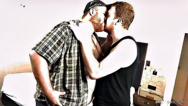 stud, close up, anal fuck - tattooed guy gives anal