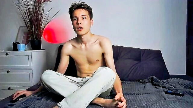 twink, teen (18+), cum - twink masturbation cumshots