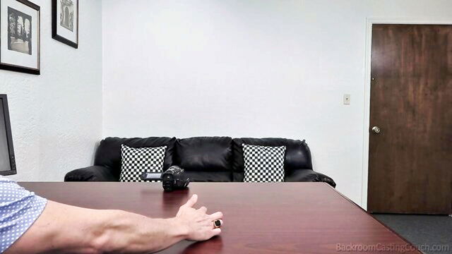 britney, blonde, casting couch - britney threesome on couch