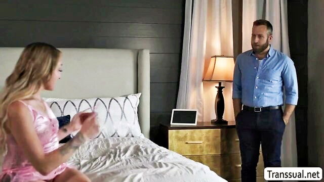 shemales, tranny, guy fucks shemale - haven rose anal domination