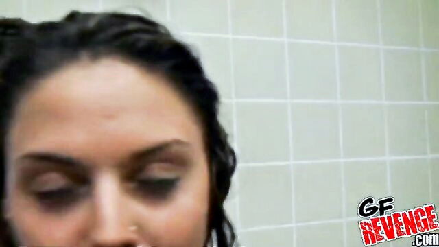 bath, amateur, babe - lesbians in the shower