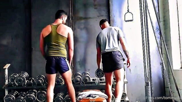anal fuck, hard fuck, big cock - gay gym sex