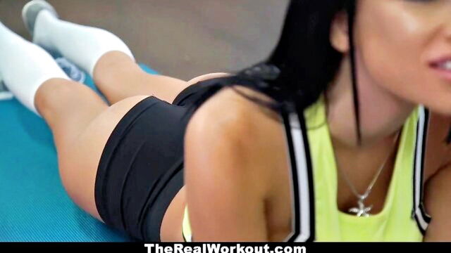 therealworkout, big boobs, latina - victoria june facial