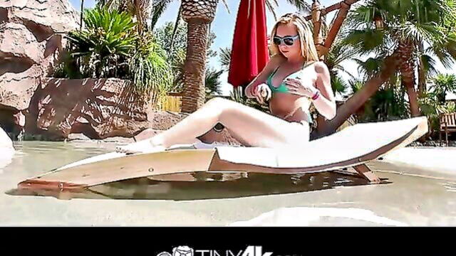 bikini, hardcore, outdoor - bikini babe gets pounded