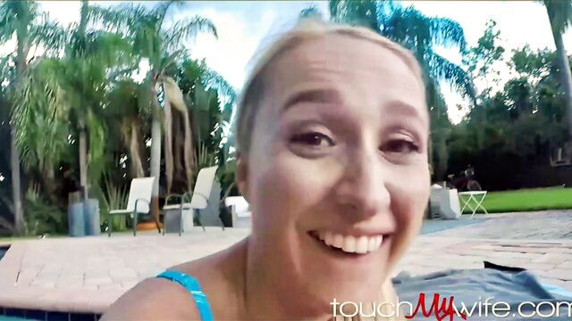 ts cum, swinger wife, hot af - swinger wife gets cum